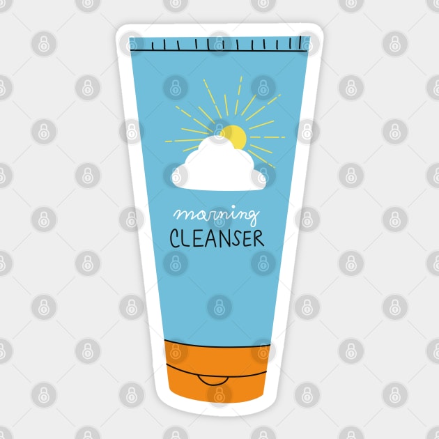 Morning Cleanser Sticker by gronly